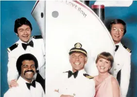  ?? TORONTO STAR FILE PHOTO ?? “The Love Boat” cast, clockwise from upper right: Bernie Kopell, Lauren Tewes, Gavin MacLeod, Ted Lange and Fred Gandy.