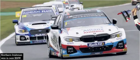  ??  ?? Northern Irishman won in new BMW