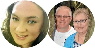  ??  ?? Letitia Gallagher, left, died from meningococ­cal B in 2012. Now her parents, Mark and Lisa Gallagher, are warning others of the dangerous disease.