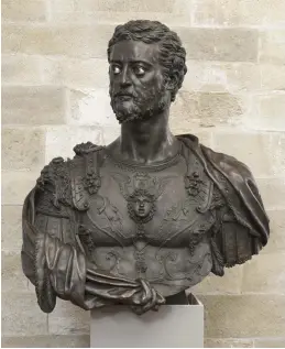  ??  ?? 1. Cosimo I de’ Medici, 1546–47, Benvenuto Cellini (1500–71), bronze, ht 110cm. Museo Nazionale del Bargello, Florence