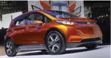  ?? RICHARD LAUTENS/TORONTO STAR ?? The new Chev Bolt electric car and others like it are expected to lead they way. Consumers can expect more choices in the electric-vehicle field.