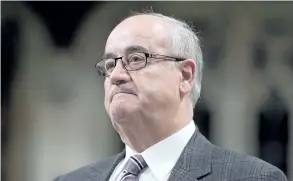  ?? ADRIAN WYLD/ THE CANADIAN PRESS ?? Ex- federal cabinet minister Julian Fantino has made misconduct allegation­s against Ontario Superior Court Justice Bryan Shaughness­y.