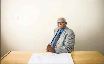  ?? Photo: Liza van Deventer ?? Confined to barracks: Acting CPUT vice-chancellor Professor John Volmink is working from an office in the Wingfield naval base.