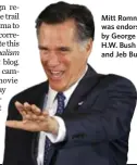  ??  ?? Mitt Romney was endorsed by George H.W. Bush and Jeb Bush.