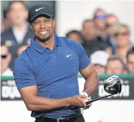  ??  ?? Tiger Woods during the Dubai Desert Classic.