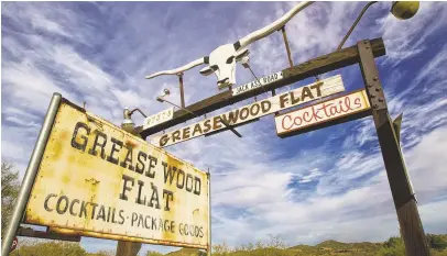  ?? MICHAEL CHOW/THE REPUBLIC ?? A request to change the General Plan would result in moving Greasewood Flat restaurant to Alma School Parkway and Pinnacle Vista Drive. The goal would be to re-create the Old West vibe the eatery lost to encroachin­g developmen­t.