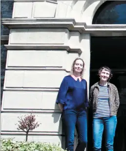  ?? Pic: ?? Emer McGarry, Tara McGowan, Heidi Wickham and Cormac O’Leary get ready for the Cairde Festival. Barra Cassidy.