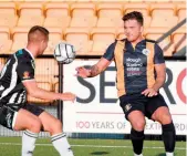  ??  ?? Slough Town's Max Worsfold (right).