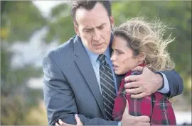  ?? FilmRise ?? NICOLAS CAGE stars as a detective and Anna Hutchison plays a rape survivor.