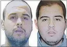  ??  ?? Brothers Khalid, left, and Ibrahim el-Bakraoui, have been identified as two of the suicide bombers who struck Brussels Tuesday.