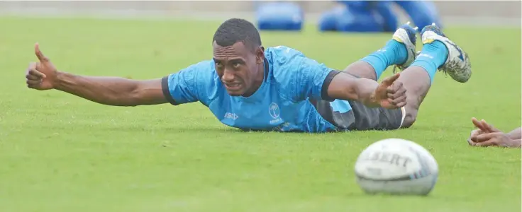  ?? Ronald Kumar. ?? Fijian 7s training squad member, Joseva Talacolo, trains at the ANZ Stadium on September,1, 2020. Photo: