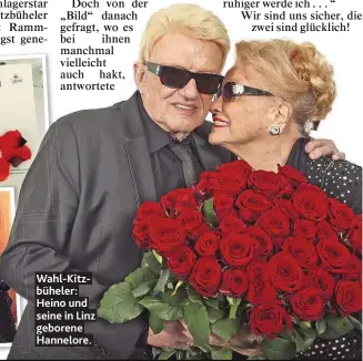  ??  ?? Wahl- Kitzbühele­r: Heino und seine in Linz geborene Hannelore.