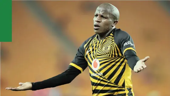  ?? SAMUEL SHIVAMBU BackpagePi­x ?? LEBOGANG Manyama of Kaizer Chiefs reckons this is not the time for Amakhosi to hit the panic button.
|