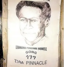  ?? ?? An artist’s (B. Howell’s) impression of Leonard P. Howell, widely regarded as the first Rasta and the settler of the first Rastafaria­n village in Jamaica, located at The Pinnacle in St Catherine.