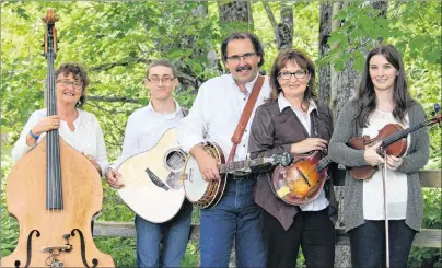  ?? SUBMITTED PHOTO ?? Wildwood Band members, from left, are Gail Mullen, Dylan Ferguson, Serge Bernard, Janet McGarry, and Denise MacLeod.