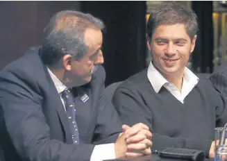  ??  ?? Guillermo Moreno y Axel Kicillof