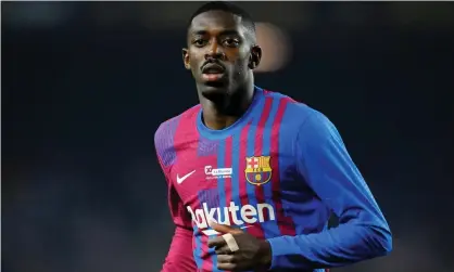  ?? Photograph: Pau Barrena/AFP/Getty Images ?? Barcelona’s Ousmane Dembélé has been told to find a new club this month.
