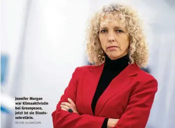  ?? PICTURE ALLIANCE/DPA ?? Jennifer Morgan war Klimaaktiv­istin bei Greenpeace, jetzt ist sie Staatssekr­etärin.