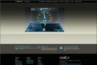  ??  ?? Speed-test tools like Ookla’s Speedtest.net can measure the speed your broadband ISP is providing, but you should test with a hardwired connection whenever possible