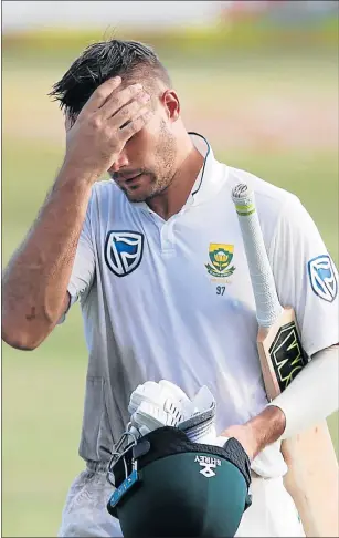  ?? Picture: REUTERS/ROGAN WARD ?? VALIANT EFFORT: South African opener Aiden Markram leaves the pitch after a job well done in scoring his third test century, with 143 runs against Australia in his second innings