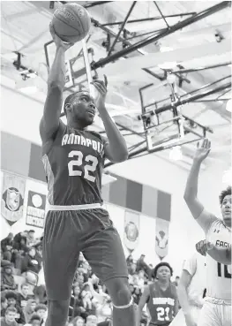  ?? TERRANCE WILLIAMS/CAPITAL GAZETTE ?? Malik Carrol in a previous game against Northeast. Carrol helped lead Annapolis to a season sweep of Southern on Friday.