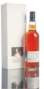  ??  ?? This portrait of the Princess Elizabeth adorns the packaging of the new new Winter Queen whisky.