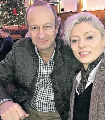  ??  ?? Henry Bolton, the Ukip leader, with Jo Marney in a picture posted on Twitter by Ms Marney on December 27