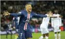  ??  ?? Kylian Mbappé has won the Ligue 1 golden boot for the second season in a row, but wants to share the award with Wissam Ben Yedder of Monaco. Photograph: Michel Euler/AP