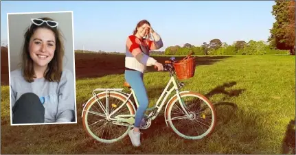  ??  ?? Niamh Devereux (left) and Niamh enjoying come cycling in the Phoenix Park in Dublin during lockdown.