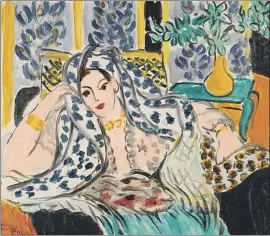  ?? COL·LECCIÓ PARTICULAR / LV ?? Odalisca en una butaca negra (1942), d’Henri Matisse