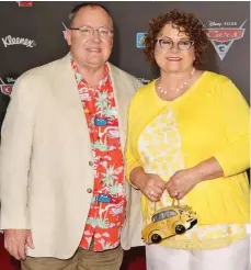  ??  ?? Allegation­s: John Lasseter with his wife Nancy