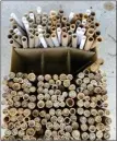  ?? PAM BAXTER - MEDIANEWS GROUP ?? Some Mason bee nesting tubes.