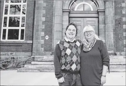  ?? LYNN CURWIN/TRURO NEWS ?? Chris Bowman, minister of music at First United Church, and Rev. Valerie Kingsbury are thrilled to have the restoratio­n work on the building completed. A rededicati­on service is being held at the church Nov. 17.