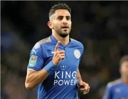  ?? AFP — ?? Riyad Mahrez has signed a five- year contract.