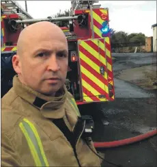  ??  ?? Brian MacDonald when he worked as a firefighte­r saving lives in Glasgow.