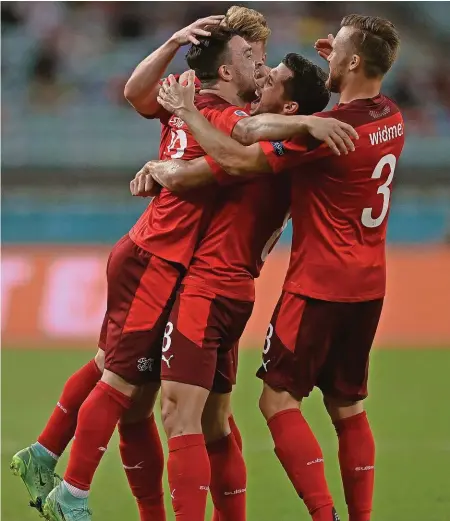  ??  ?? Heute wollen wir viele Schweizer Tore sehen, wie zuletzt beim 3:1 gegen die Türkei in der Em-vorrunde. GETTY