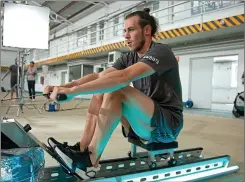  ??  ?? Mental strength: Gareth Bale credits his power and drive to rower training