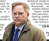  ?? ?? Facing poll danger ...Grant Shapps