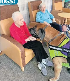  ?? ?? Special visit Sheldon with Isobel Thomson and Ina Brand