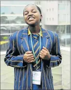  ?? Picture: THULANI MBELE ?? TOP MATRIC: Malamba Nemavhadwe, from Tshivhase Secondary School in Limpopo, is one of the top achievers from last year’s matric class