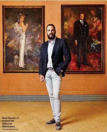  ?? CARLOS GARCÍA POZO ?? Borja Thyssen en el museo del palacio de Villahermo­sa.