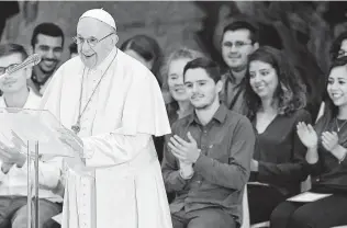  ??  ?? The Vatican held a monthlong summit to address the topic of youth within the church and plans on hosting another for bishops to discuss clerical sexual abuse and the protection of children. Tiziana Fabi / AFP / Getty Images