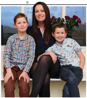  ??  ?? Raising awareness: Natalie Trickett with her sons Luke and Logan