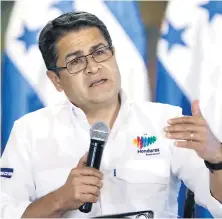  ??  ?? PERSONAJE. El candidato nacionalis­ta Juan Orlando Hernández tiene una propuesta basada en cuatro objetivos.