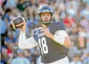  ?? Jason Fochtman/Staff photograph­er ?? J.T. Daniels has triggered Rice’s quick passing attack, throwing for 1,831 yards and 15 touchdowns.