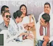  ?? Express ?? West Bengal CM Mamata Banerjee at a public meeting for LS elections, at Gajol in Malda on Saturday.