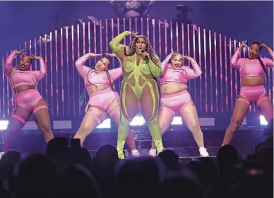  ?? JAMIE MCCARTHY/GETTY IMAGES ?? Lizzo performs her hit “About Damn Time.” Lizzo’s journey is featured in HBO Max’s “Love, Lizzo.”