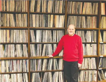  ??  ?? Even with the auction and downsizing, University of Victoria music and media librarian Bill Blair says the university libraries will still be home to anywhere between an estimated 15,000 and 20,000 records.