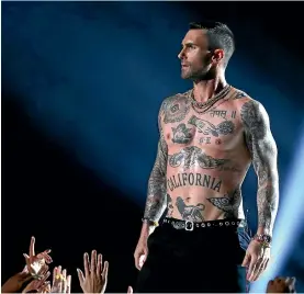  ??  ?? Adam Levine was slammed for removing his shirt on stage, but Alice Snedden loved that he just got his nipples out there for the world to see.