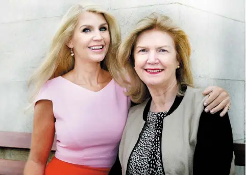  ?? PHOTO: Tony Gavin ?? THANKS MUM: Celebrity Mum of the Year Yvonne Connolly is pictured with her own mum Ann, who she says taught her everything. (Inset) judge Norah Casey